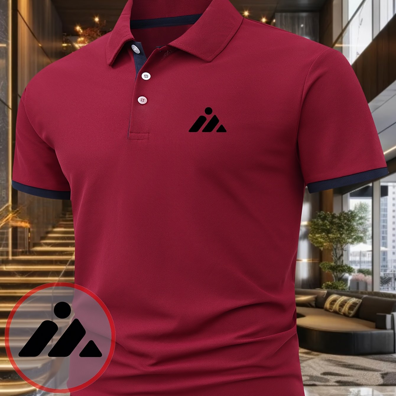 TEMU Men's Casual Summer Printed T-shirt - Fashionable Short Sleeve Top With , Lightweight And Breathable, Shirt