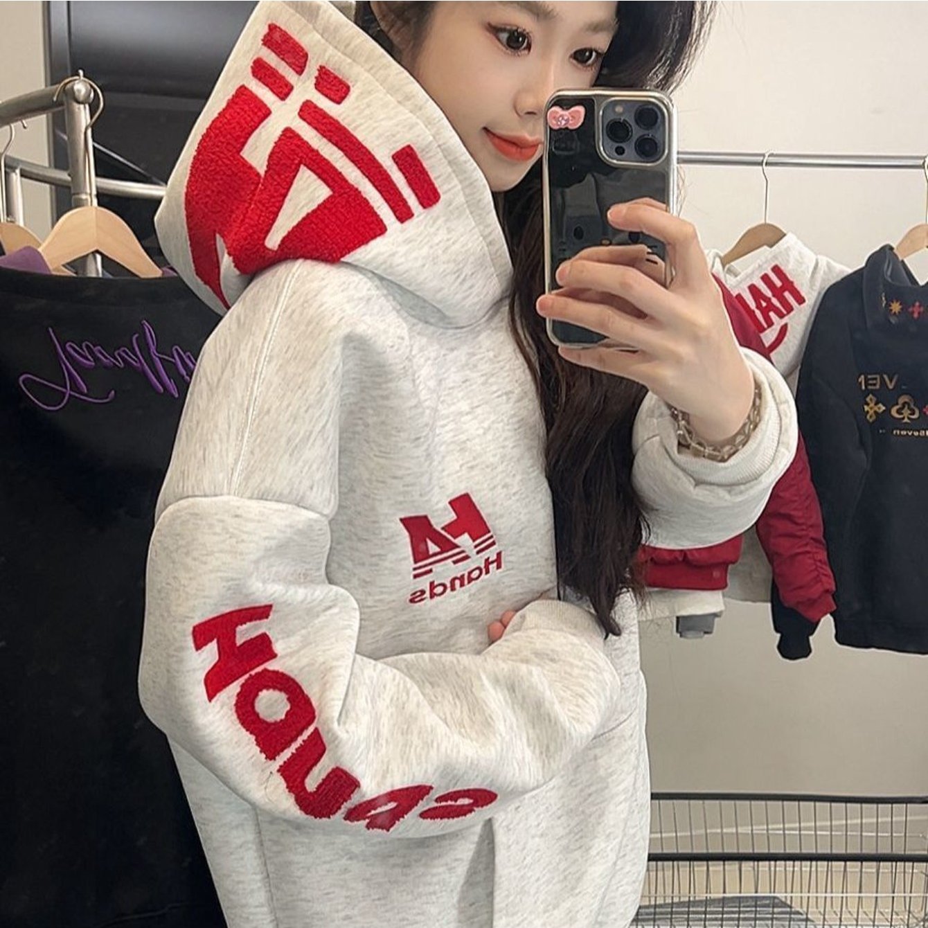 TEMU アメリカンレトロ刺繍レターフーディースウェット 秋冬メンズ＆レディース トレンド ゆったりカップジャケット