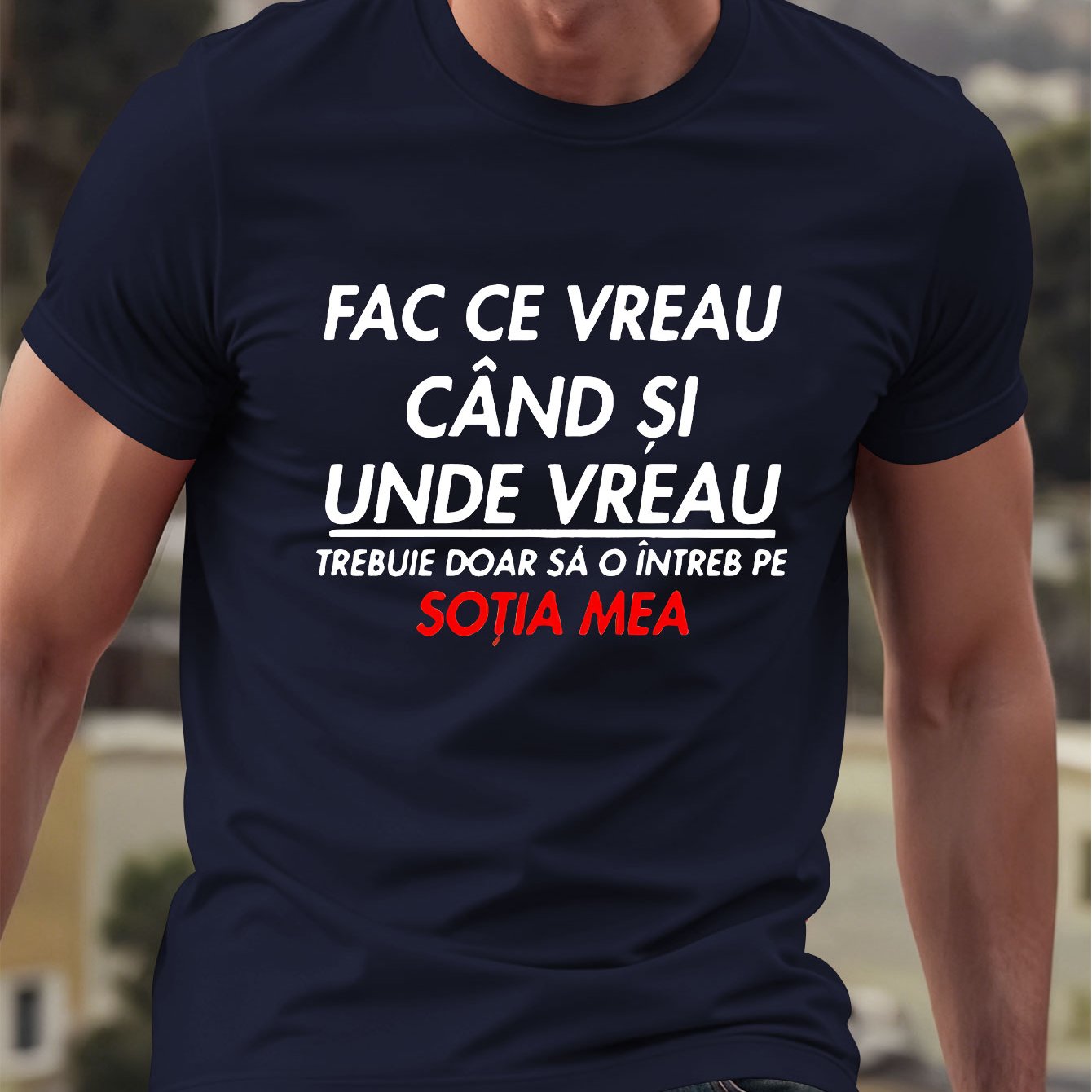 TEMU Men's Romanian T-shirt "fac Ce Vreau" () - Humorous Slogan Short Sleeve Round Neck Casual Shirt Suitable For Family , Casual Attire & Romanian