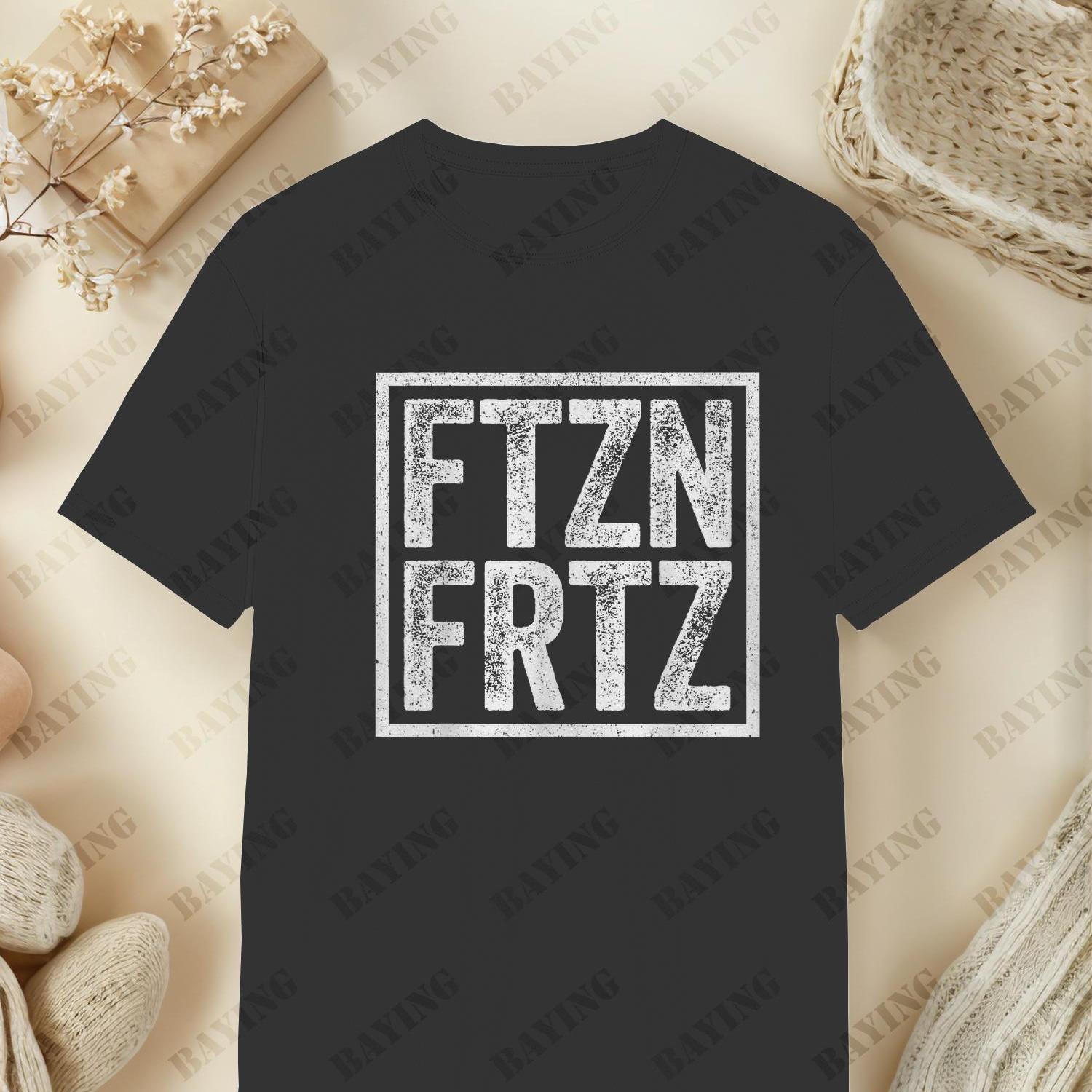 Ftznfrtz Ftzn Frtz T-shirt, Black, S For Men Women Unisex T-shirt, 180g