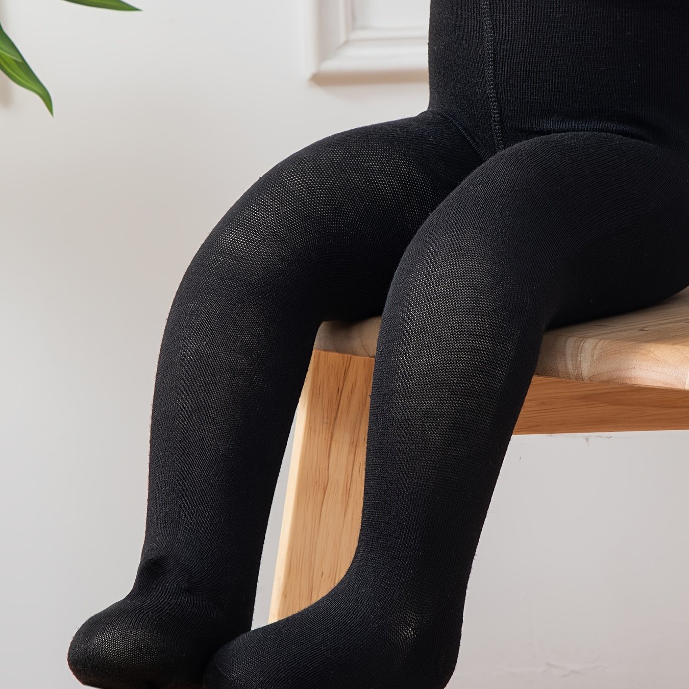 Good Match For Girls, Babies, Big Butts, Elastic, Slim Fit, Little Princess, Solid Color Leggings , Summer And Autumn