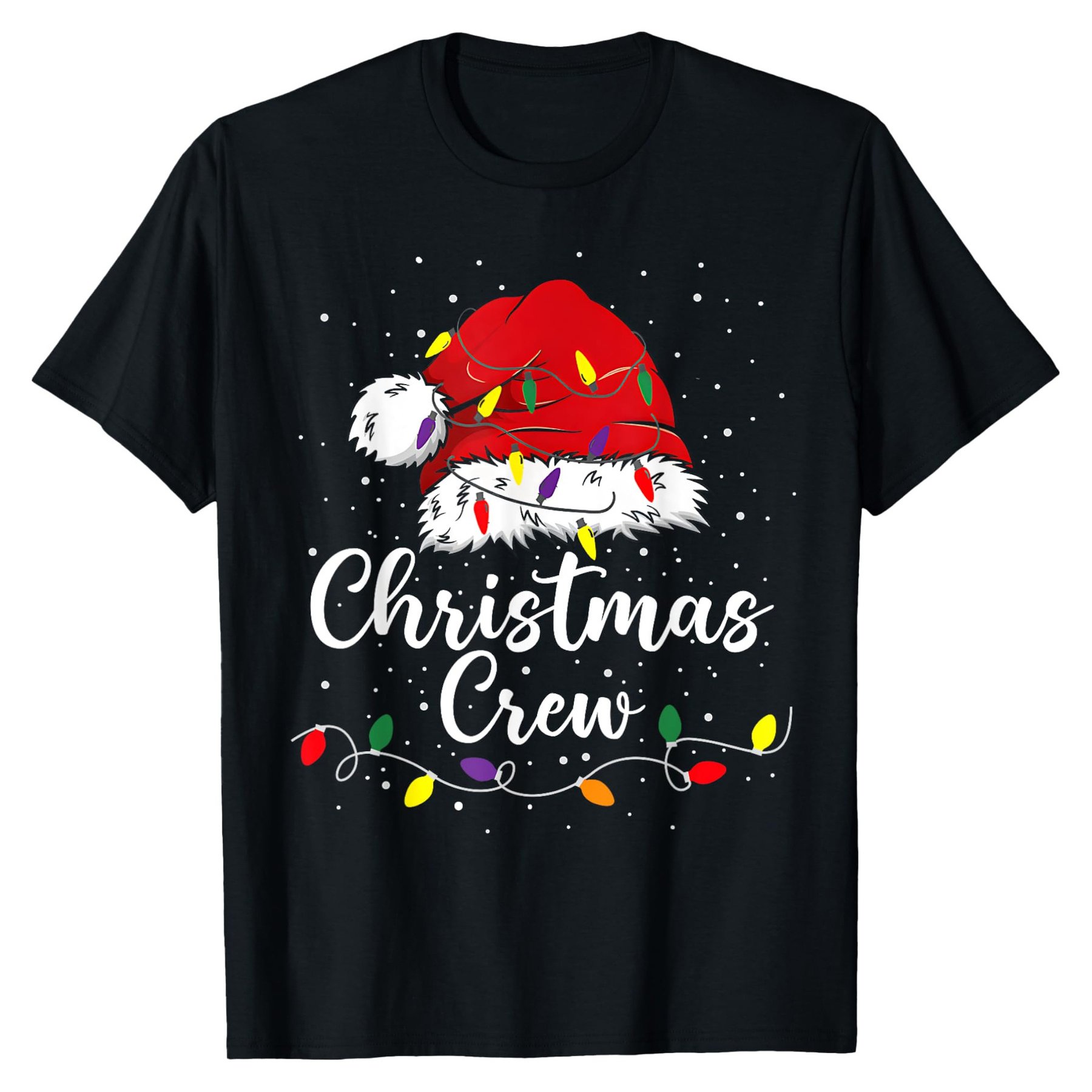TEMU Christmas Crew Matching Christmas Pajamas Party T-shirt