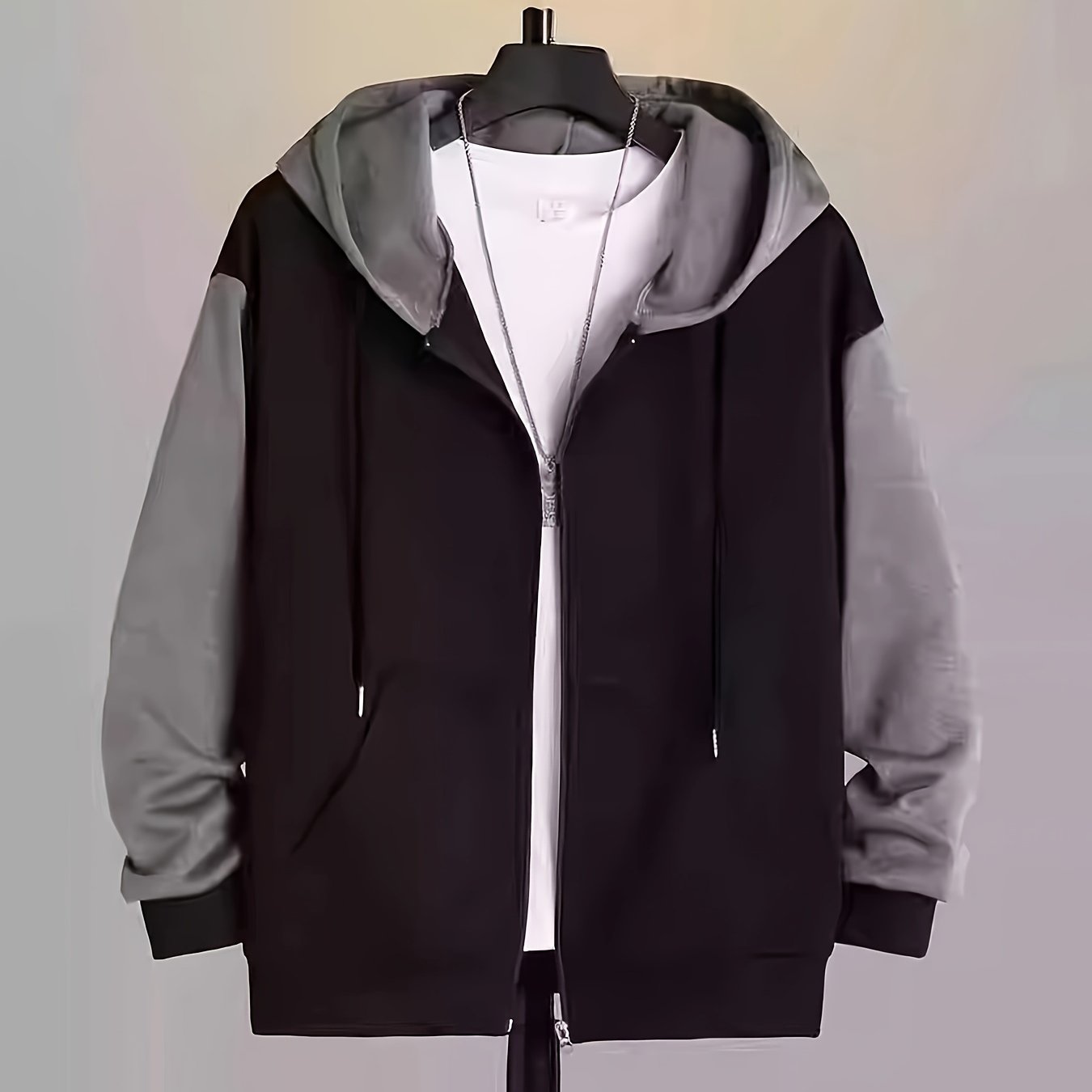 Men's Hoodie Sweatshirt 111111, Plus Size